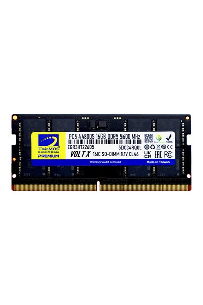 Universal TwinMOS TMD516GB5600S46, 16GB, DDR5, 5600MHz, CL46, 1.1V Notebook Ram