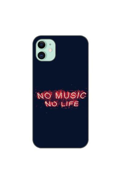 OEM Θήκη συμβατή με Apple iPhone 11 από Σιλικόνη Gel TPU, Μοντέλο No Music No...