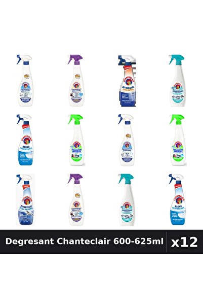 Chanteclair Set 12 Degresant Universal 600-625ml - 8 Arome, Anticalcar, Detar...