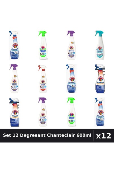 Chanteclair Set 12 Degresant Universal 600ml - Anti-Miros, Extra Puternic, Ex...
