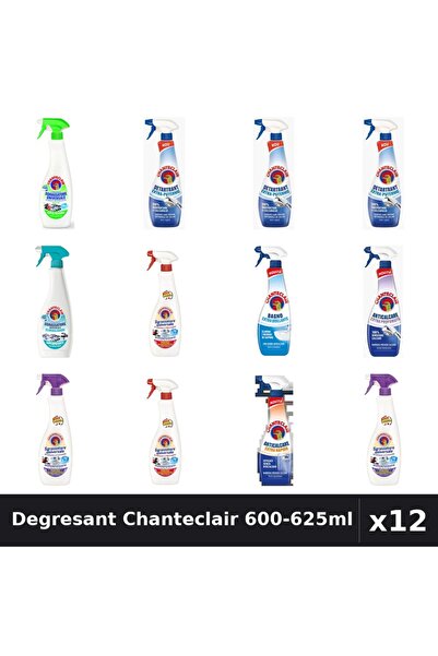 Chanteclair Set 12 Degresant Universal 600-625ml - 8 Arome, Anticalcar, Detar...