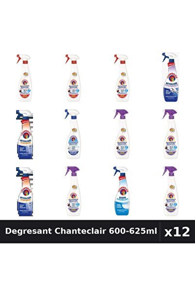 Chanteclair Set 12 Degresant Universal 600-625ml - 7 Arome Asortate - Curaten...