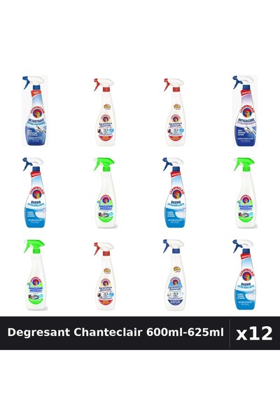 Chanteclair Set 12 Degresant Universal 600ml-625ml - 6 Arome, Marsilia, Lămâie