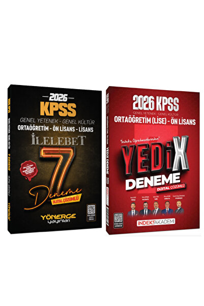 Yönerge Yayınları İndeks Akademi + Yönerge 2026 KPSS Genel Yetenek Genel Kült...