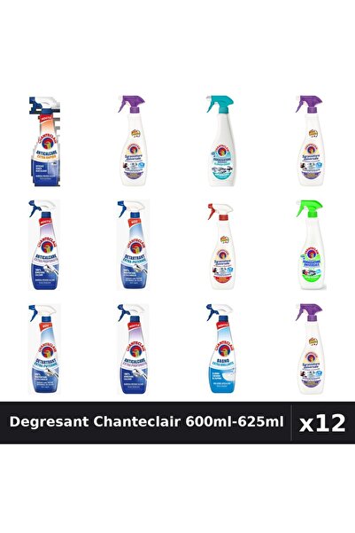 Chanteclair Set 12 Degresant Universal 600ml-625ml - 9 Arome, Anticalcar, Det...