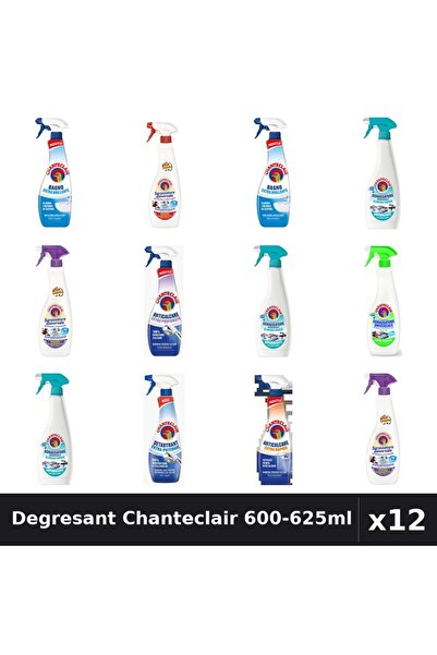 Chanteclair Set 12 Degresant Universal 600-625ml - 9 Arome, Anticalcar, Detar...
