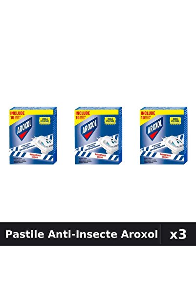 Aroxol Set 3 Pastile Anti-Insecte - Protectie Eficienta Gandaci, Tantari, Muste