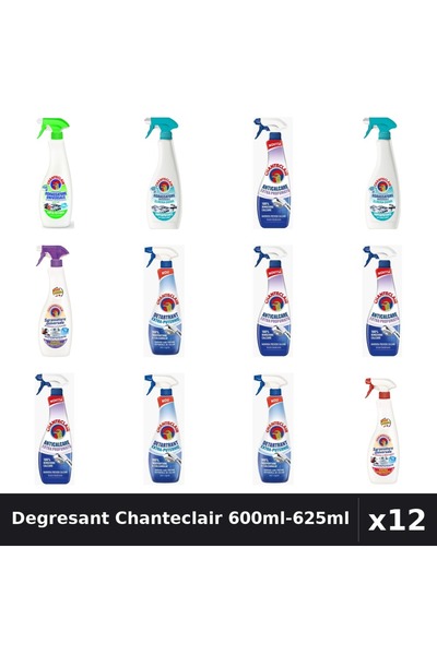 Chanteclair Set 12 Degresant Universal 600ml-625ml - Lămâie, Lavandă, Marsilia