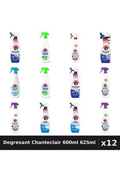 Chanteclair Set 12 Degresant Universal 600ml 625ml - 8 Arome, Anticalcar, Lav...