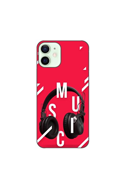 OEM Калъф, съвместим с Apple iPhone 12 Mini, силиконов гел TPU, с мотив на му...