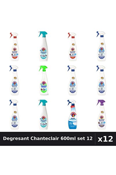 Chanteclair Set 12 Degresant Universal 600ml - 6 Arome: Marsilia, Bicarbonat,...