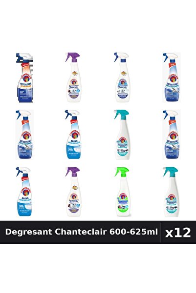 Chanteclair Set 12 Degresant Universal 600-625ml - 8 Arome, Anticalcar, Detar...