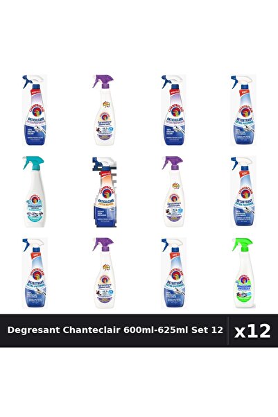 Chanteclair Set 12 Degresant Universal 600ml-625ml - 7 Arome, Anticalcar, Det...