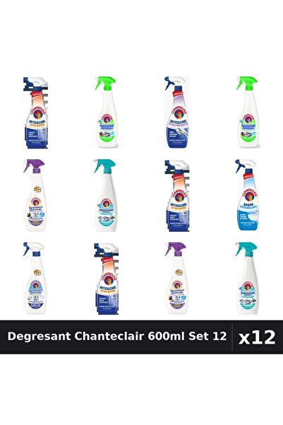 Chanteclair Set 12 Degresant Universal 600-625ml - 7 Arome, Anticalcar, Rapid