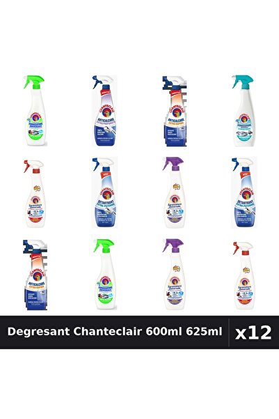 Chanteclair Set 12 Degresant Universal 600ml-625ml - 8 Arome, Anticalcar, Det...