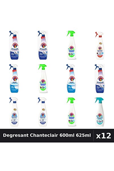 Chanteclair Set 12 Degresant Universal 600-625ml - 6 Arome, Anticalcar, Bicar...