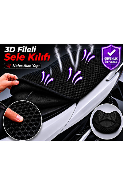 Vi Caro Husă șa motocicletă Kanuni Wiki 125 Husă șa din plasă 3D Protecție șa...