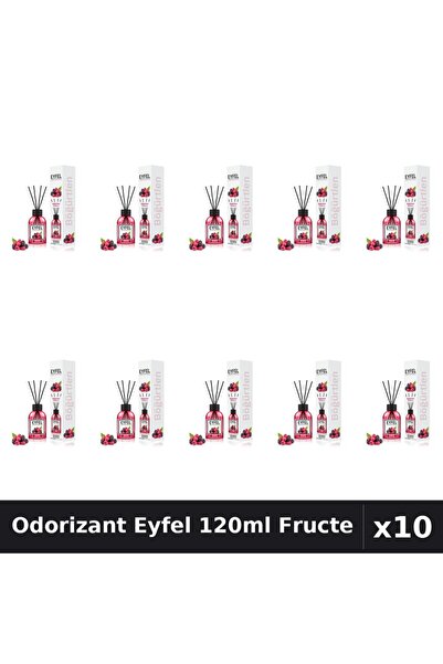 Eyfel Pachet 10 Odorizant Camera Betisoare - Fructe De Padure, 120ml Parfum I...