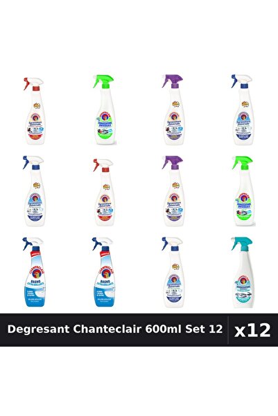 Chanteclair Set 12 Degresant Universal 600ml - 6 Arome, Bicarbonat, Lavanda, ...