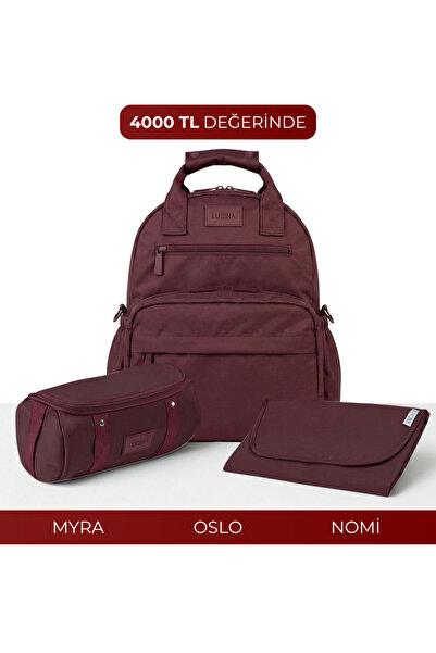 Lucina Oslo V2 Baby Care Set: Oslo Mother Baby Thermal Care Bag, Myra Organiz...
