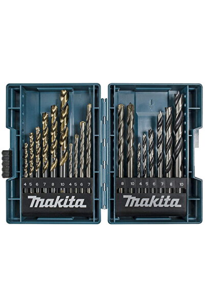 Makita Drill bit Top Bottom Set for metal, wood, masonry B-49432