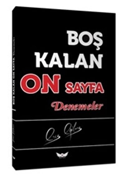 Minel Yayın Boş Kalan On Sayfa Denemeler