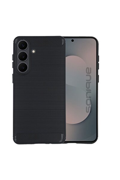 Sonique Θήκη Σιλικόνης Carbon Brushed Samsung Galaxy S25 FE Μαύρο