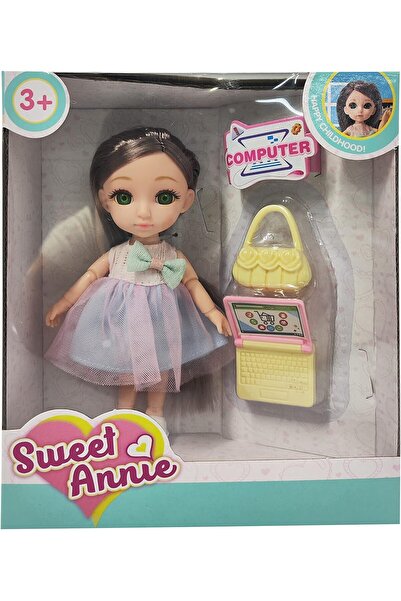 Sweet Annie Fashionable Poseable Doll 15.2 with Laptop, Toy for Children 3+ Y...