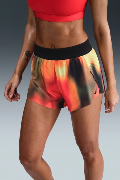 Nike Pro Dri FitDri-FIT ADV Art MR 3 Pantaloni scurți pentru femei, roșii