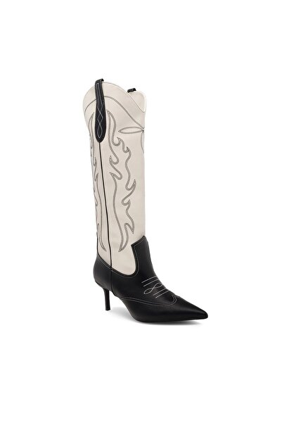 Nine West Cizme cowboy de damă 909001 Negru