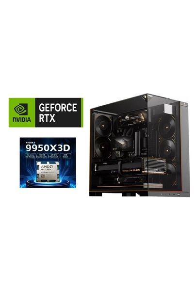 Other جهاز كمبيوتر للألعاب مع معالج AMD Ryzen 9 9950X3D، لوحة أم ASUS X890، ب...