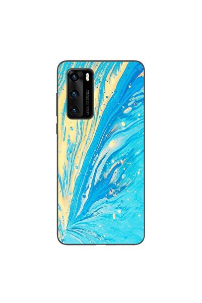 OEM Husa compatibila cu Huawei P40 Silicon Gel Tpu Model Aqua Bloom