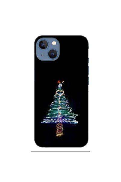 OEM Husa compatibila cu Apple iPhone 13 Silicon Gel Tpu Model Craciun Brad Neon