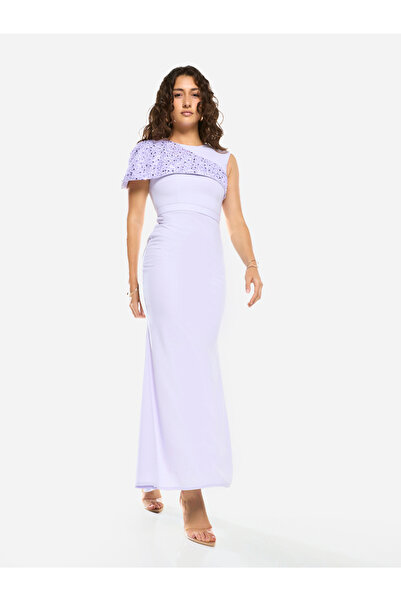 House of Moda By Styli Embellished Overlay Gown Maxi Dress