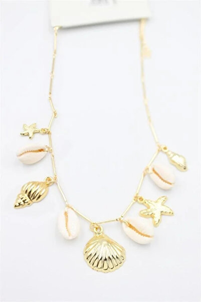 Marsilyan Nvdn- Ieg - Seashell Necklace - Gold Iegrs-Nvdn1