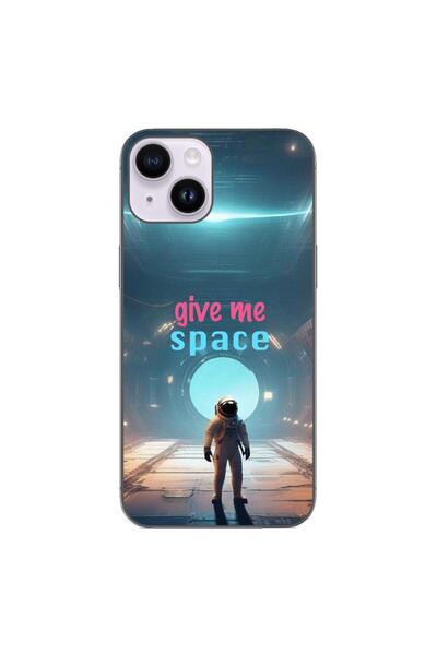 OEM Case compatible with Apple iPhone 14 Silicone Gel Tpu Model Give Me Space