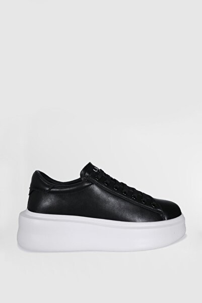 Lufian Gage Men's Leather Sneaker Shoes Black 111230234