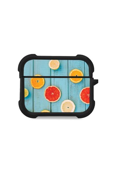 Sonique Θήκη Σιλικόνης Fruit Series για AirPods Pro / Pro 2 Γκρέιπφρουτ