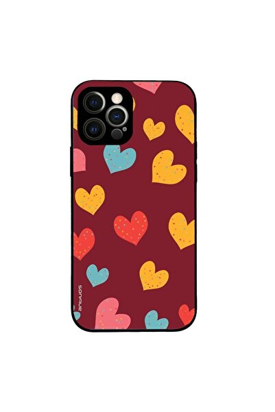 Sonique Θήκη Heart Series για Apple iPhone 12 Pro Μπορντώ
