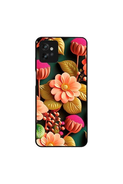 Sonique Θήκη 3D Flower Series για Motorola Moto G32 Σομόν