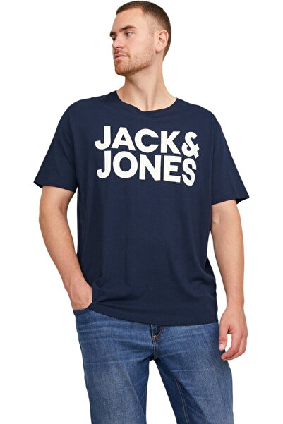 Jack & Jones JACK &JONES Corp Logo SS PLS t-shirt - 12158505-Navy Blazer