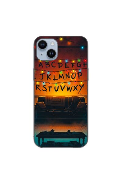 OEM Husa compatibila cu Apple iPhone 15 Plus Silicon Gel Tpu Model Stranger T...