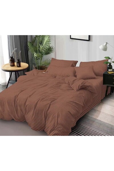 Raiul-Lenjeriilor.ro Damask Thick Solid Color Duvet Cover Set , 6 Pieces, for...