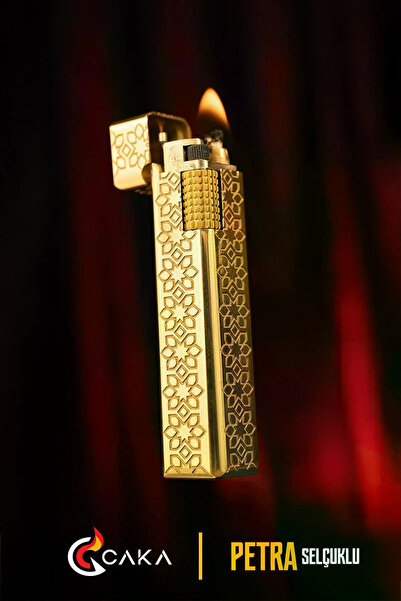 caka lighter Petra Selçuklu Benzinli Çakmak - CKL-059