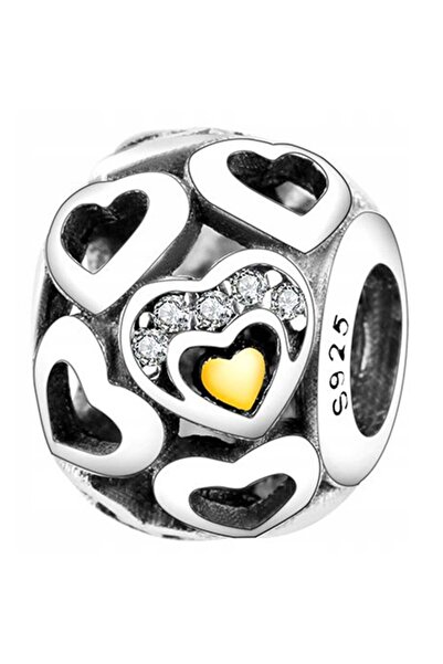 Larezo pandantiv, element decorativ, Model Margele Cu Inimioare, Inima, Pietr...