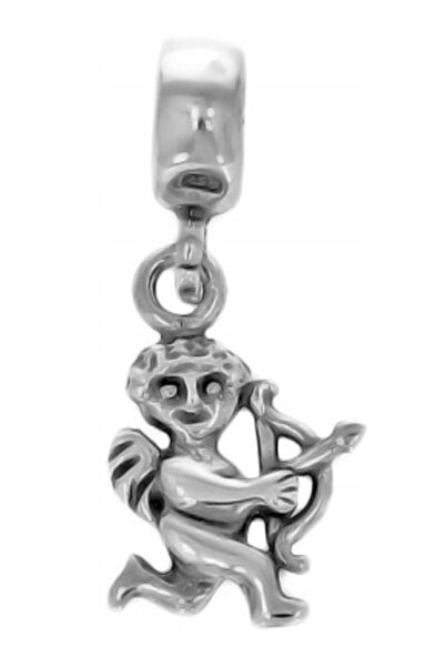 Larezo Charm, Model Cupidon, Cupidon, Inaltime 24mm, Culoare Argintiu Antiale...