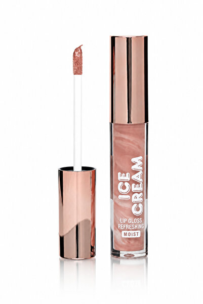 SETBEAUTY ŞEFTALİ RENGİ SİMLİ DUDAK PARLATICI RUJ – ICE CREAM LİP GLOSS 06