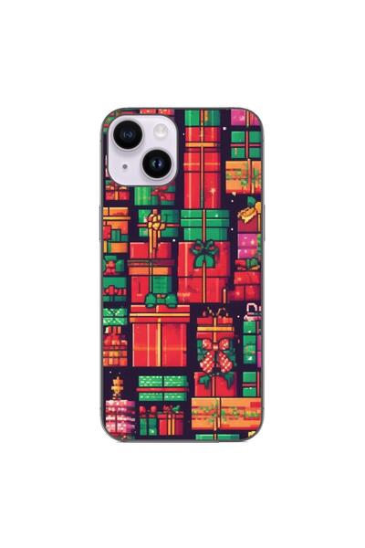 OEM Husa compatibila cu Apple iPhone 15 Silicon Gel Tpu Model Pixel Art Gifts