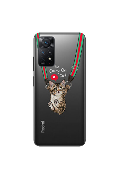 Other Xiaomi Redmi Note 11 4G Swinging cat Transparent Silicone TPU Θήκη
