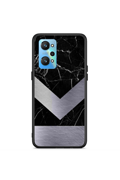 Other Realme Gt Neo 2 Marble Arrow Down Black Glossy Θήκη